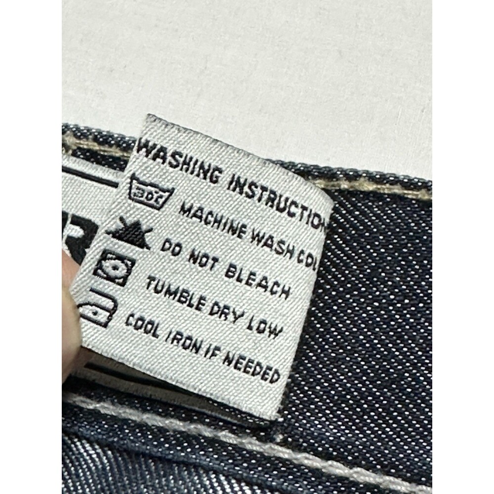 Avirex Jeans Mens 32X32 Pants Grunge Hip Hop Pockets Embroidered Design *READ** - Picture 14 of 15
